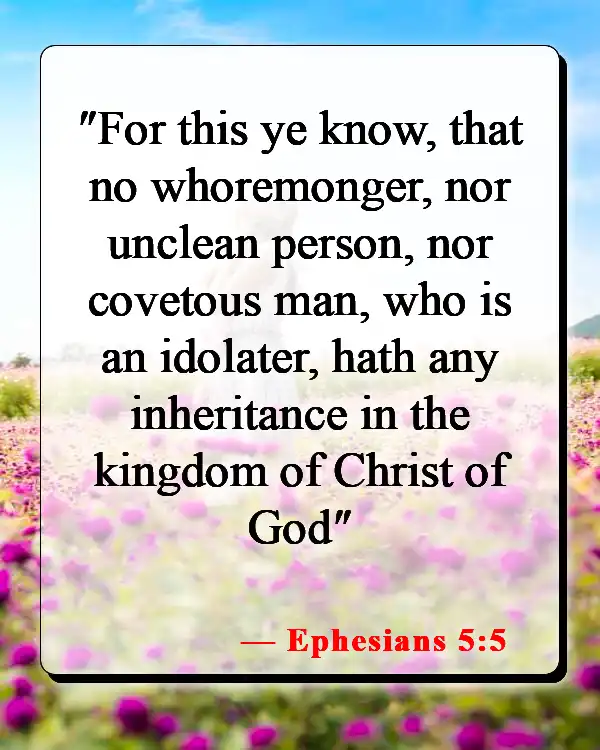 Bible Verses About Sin Nature (Ephesians 5:5)