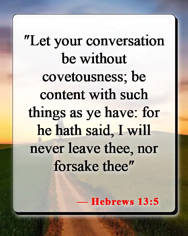 Bible Verses About Surrendering To God (Hebrews 13:5)