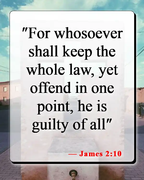 Bible Verses About Sin Nature (James 2:10)