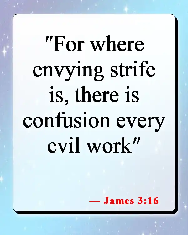Bible Verses About Narcissism (James 3:16)