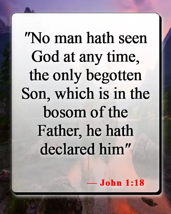 Bible Verses About The Son Of God (John 1:18)