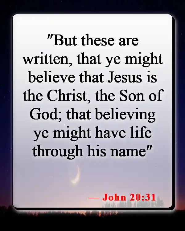 Bible Verses About The Son Of God (John 20:31)