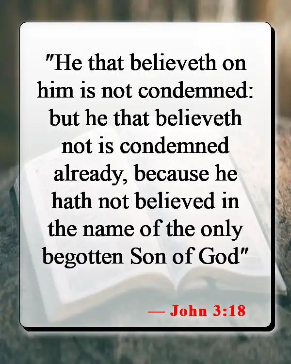 Bible Verses About The Son Of God (John 3:18)