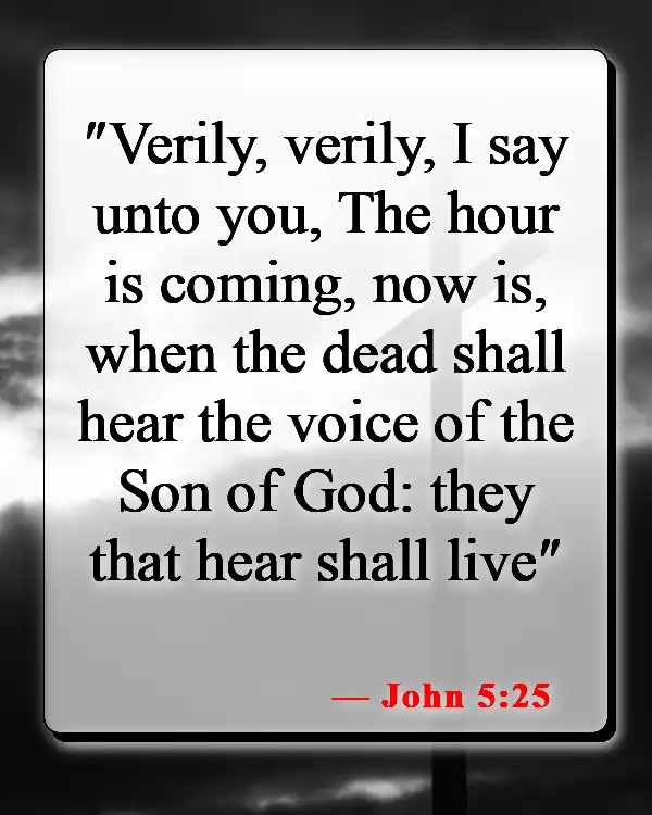 Bible Verses About The Son Of God (John 5:25)