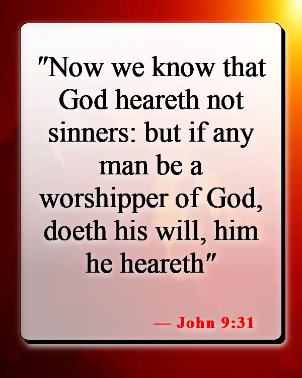 Bible Verse About Sin Separating Us From God (John 9:31)