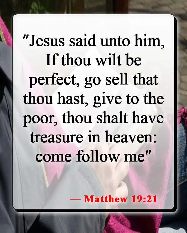 Bible Verses About Surrendering To God (Matthew 19:21)