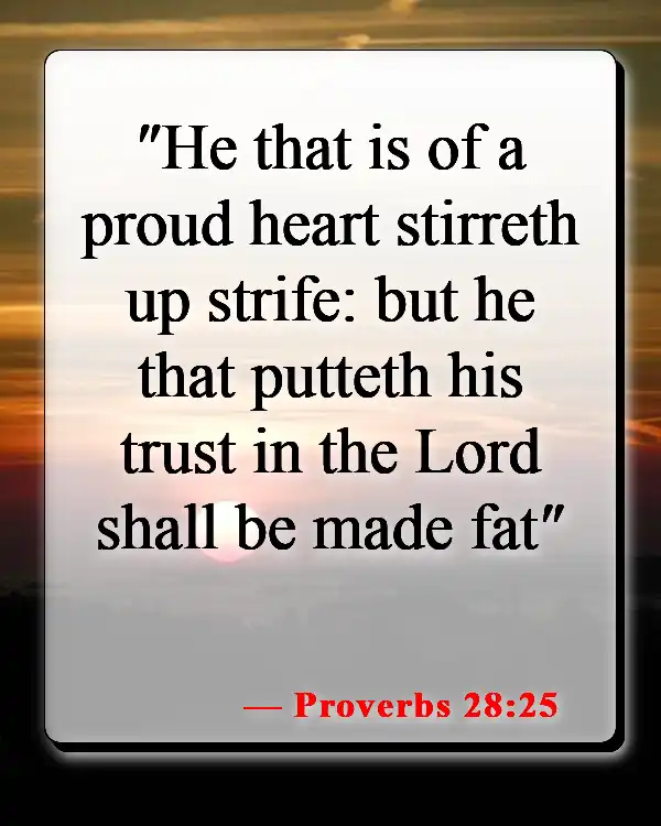 Bible Verses About Narcissism (Proverbs 28:25)