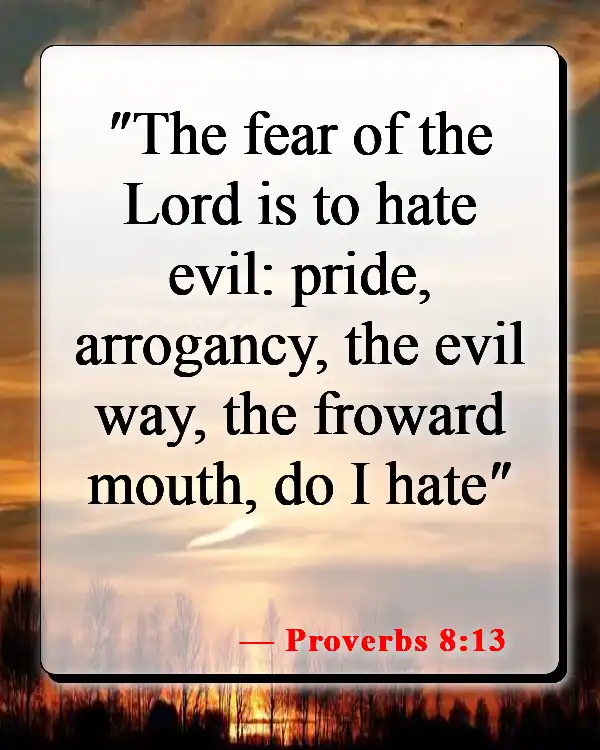 Bible Verses About Narcissism (Proverbs 8:13)