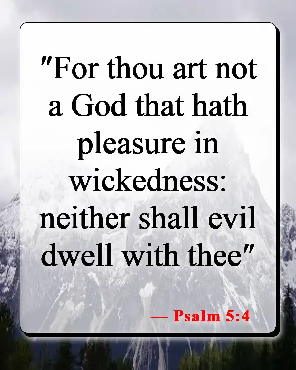 Bible Verse About Sin Separating Us From God (Psalm 5:4)