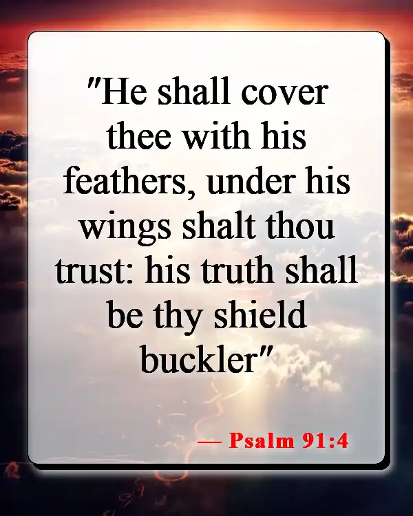 Bible Verses About Feeling Lost And Alone (Psalm 91:4)