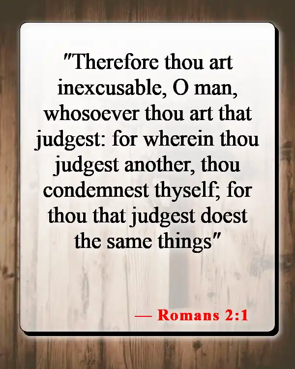 Bible Verses About Sin Nature (Romans 2:1)