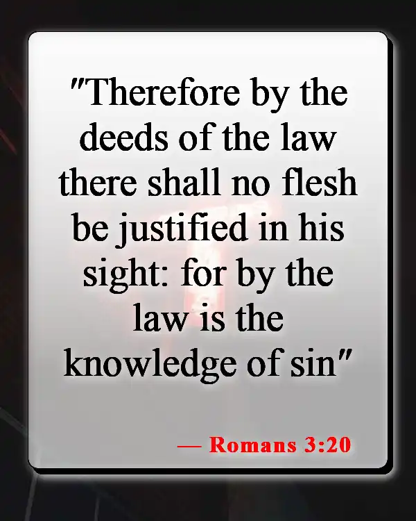 Bible Verses About Sin Nature (Romans 3:20)