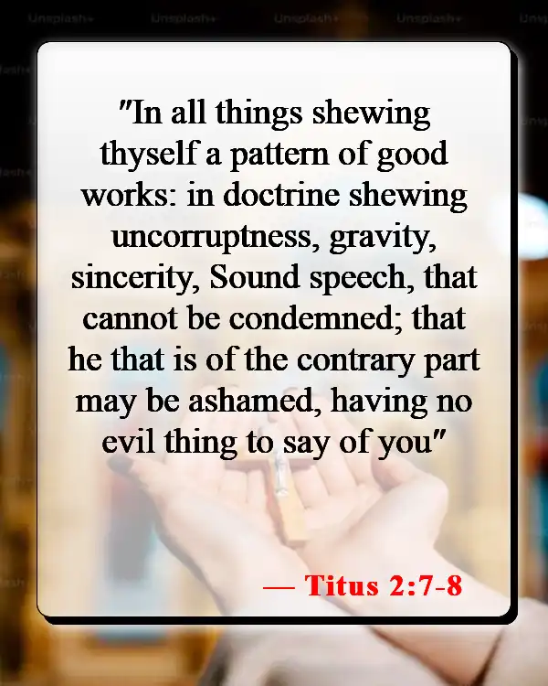 Bible Verses About Protecting Children (Titus 2:7-8)